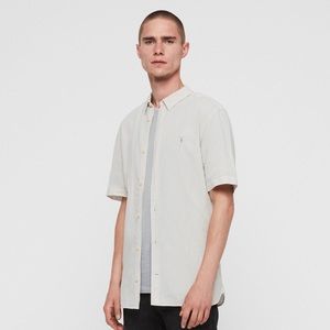 All Saints Gray Riviera Shirt